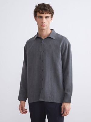 Lc Waikiki Yeni Sezon Regular Fit Uzun Kollu Armürlü Erkek Gömlek