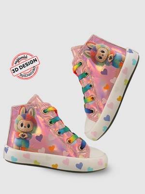 Casabony Casa Pembe Hologramlı Kız Çocuk Sneaker