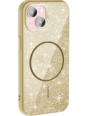 Gaappy Eksa Apple iPhone 15 Plus Gold Kılıf