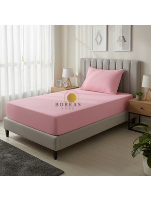 Boreas Home Cozy Ranforce Tek Kişilik Lastikli Çarşaf ve Yastık Kılıfı SETI(100X200)