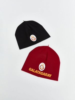 LC Waikiki Galatasaray Baskılı Erkek Çocuk Bere 2'li Takım Sezonluk Pamuklu