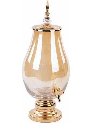 Lavin Dekoratif Lüks Musluklu Cam Sebil Şerbetlik 5 Litre