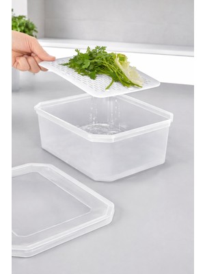 Decorev 7 Parça Süzgeçli Gıda Saklama Kabı Seti DC-7138