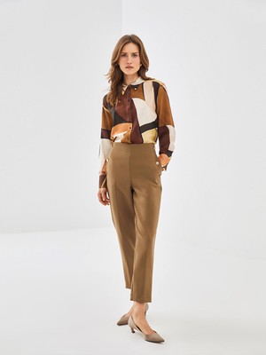 Lc Waikiki Yeni Sezon Kadın Beli Lastikli Düz Pantolon