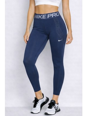 Nike Pro Sculpt Dri-Fit 7/8 Training Women Navy Tight Kadın Antreman Tayt Lacivert