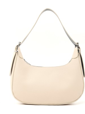 SHAKA Krem SHK196 Suni Deri Fermuarlı ,tek Bölmeli, Ayarlanabilir Askılı El, Kol ve Omuz Çantası