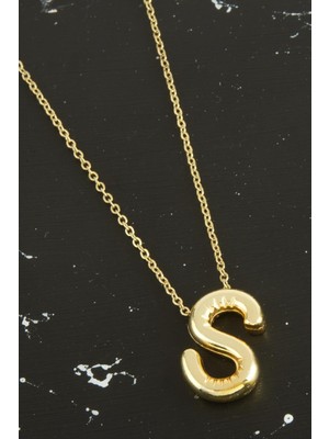 İlkyaz Fashion S Harfli Balon Kolye