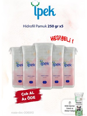 İpek Ipek 5'li Hidrofil Pamuk 250 Gr. ve Rosie