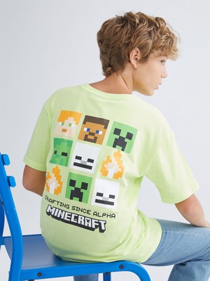 Lc Waikiki Yeni Sezon Minecraft Baskılı Erkek Çocuk Tişört