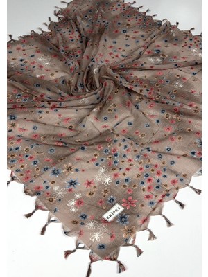 Eripek Sökme Boncuklu Pamuk Tülbent 06113-25