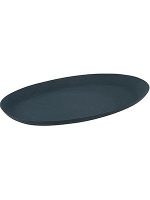 Laromita Decoration Metal Mavi Oval Tabak / M
