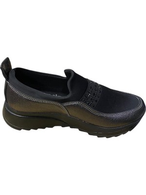 Güven Kundura Kadın Kalın Tabanlı Taşlı Kışlık Ayakkab