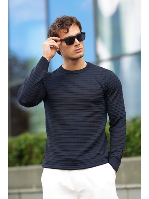 Aziso Erkek Bisiklet Yaka Triko Kazak