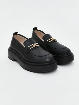 Lc Waikiki Yeni Sezon Deri Görünümlü Kadın Loafer Ayakkabı