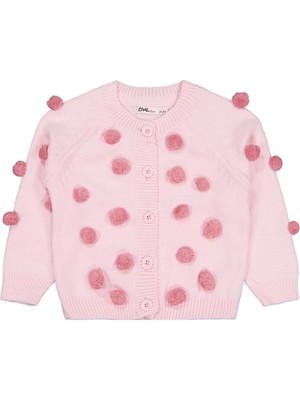 Civil Girls Ponponlu 2-5 Yaş Hırka - Pembe 3-4 Yaş