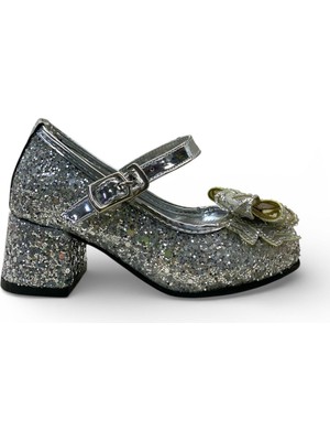 Tuğba Ortopedi 709 Kız Çocuk Pullu Topuklu Abiye Ayakkabı