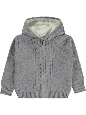 Civil Girls Kapisonlu 6-9 Yaş Hırka - Gri 7-8 Yaş