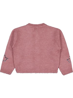 Civil Girls Pullu Yıldız Nakışlı 2-5 Yaş Hırka - Pembe 2-3 Yaş