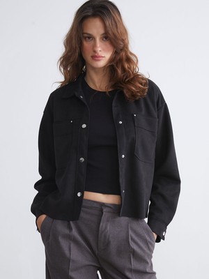 Lc Waikiki Yeni Sezon Kadın Süet Görünümlü Gömlek Ceket