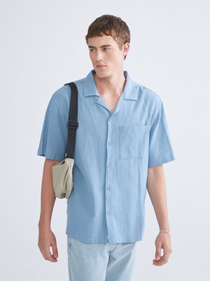 Lc Waikiki Yeni Sezon Regular Fit Resort Yaka Kısa Kollu Erkek Gömlek