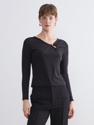 Lc Waikiki Yeni Sezon Büyük Beden V Yaka Büzgülü Bluz