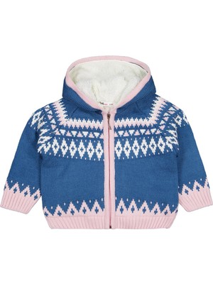 Civil Girls Etnik Desenli 2-5 Yaş Hırka - Yeşil 3-4 Yaş