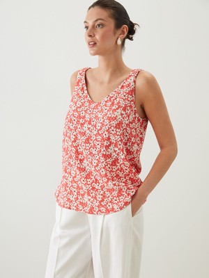 Lc Waikiki Yeni Sezon V Yaka Çiçekli Bluz