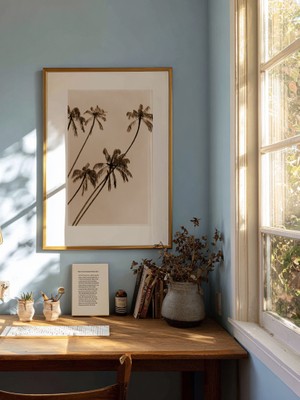 Fuart.Co Yaz Hatırası Kumsal Temalı Dijital Baskı Poster (Çerçevesiz) Kufu