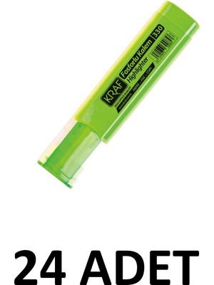 Kraf 24 Adet Yeşi Lfosforlu Kalem