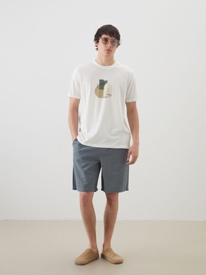 Lc Waikiki Yeni Sezon Rahat Kalıp Keten Karışımlı Erkek Şort