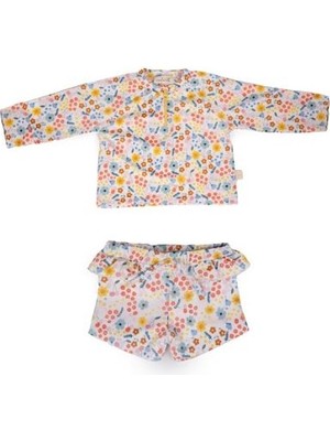 Miela Kids Uv Korumalı Alt Üst Kız Bebek Set - Pretty Floral