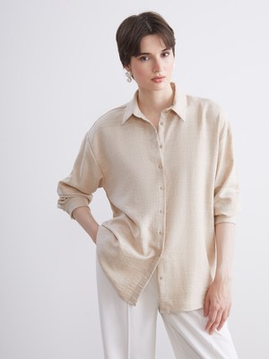 Lc Waikiki Yeni Sezon Gabardin Kadın Gömlek