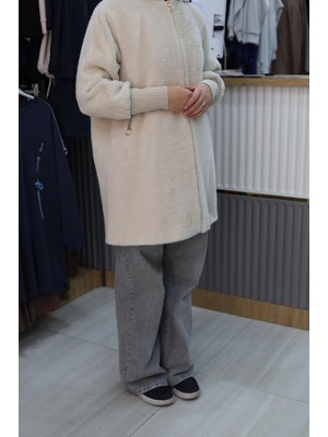 Noshe Noşhe Marka Sıcak Tutan Içi Astarlı Angora Kaban