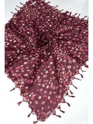 Eripek Sökme Boncuklu Pamuk Tülbent 06113-01