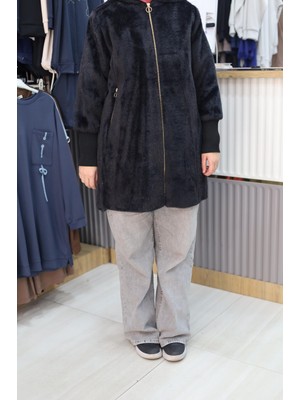 Noshe Noşhe Marka Sıcak Tutan Içi Astarlı Angora Kaban