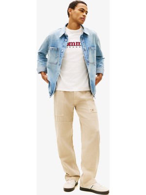 Tommy Hilfiger Jaimie Fabric Blocking Pant Erkek Bej Pantolon.aby