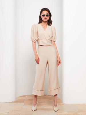 Lc Waikiki Yeni Sezon Kadın Yüksek Bel Standart Fit Düz Kapri