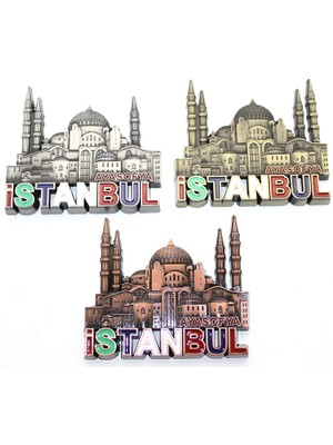 Hatıra Kutusu Istanbul Temalı Metal Magnet ALK3342 - Lisinya