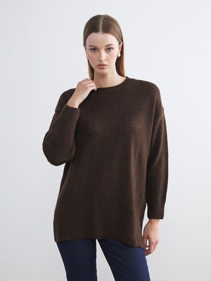 Lc Waikiki Yeni Sezon Bisiklet Yaka Oversize Kadın Triko Kazak