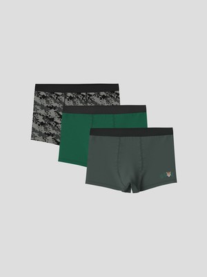 Lc Waikiki Yeni Sezon Baskılı Erkek Çocuk Boxer 3'lü