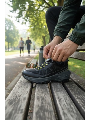 Enoch Erkek Mekanizmalı Bağcık Outdoor Ayakkabı - Akıllı Kilit Trekking Botu
