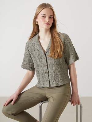 Lc Waikiki Yeni Sezon Dokulu Kadın Gömlek