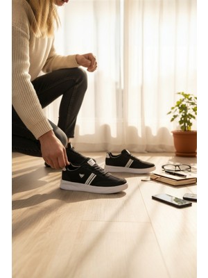 Enoch Erkek Şeritli Günlük Spor Ayakkabı - Rahat Kalıp Sokak Sneaker