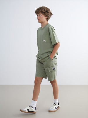 Lc Waikiki Yeni Sezon Beli Lastikli Erkek Çocuk Kargo Şort