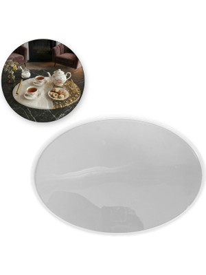 Tahtakale Toptancı Epoksi Oval Söz ve Nişan Tepsisi Kalıbı 35X23 cm