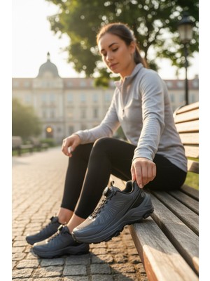 Enoch Erkek Mekanizmalı Bağcık Outdoor Ayakkabı - Akıllı Kilit Trekking Botu