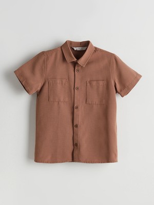 Lc Waikiki Yeni Sezon Keten Karışımlı Erkek Çocuk Gömlek