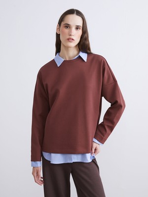 Lc Waikiki Yeni Sezon Bisiklet Yaka Kadın Sweatshirt