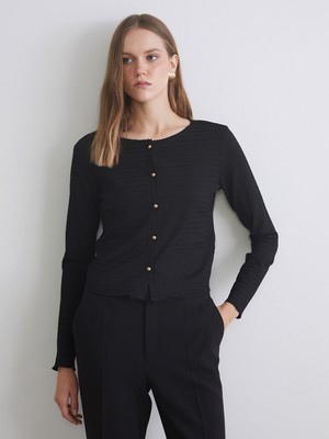 Lc Waikiki Yeni Sezon Bisiklet Yaka Dokulu Kadın Hırka