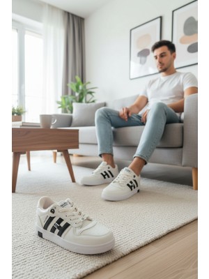 Enoch Erkek Şeritli Kolej Tarzı Spor Ayakkabı - Retro Street Sneaker
